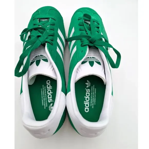 Adidas Gazelle Lace-Up Sneaker Shoes Men's Green/Cloud White Size US11 EU45 1/3 - Picture 10 of 10